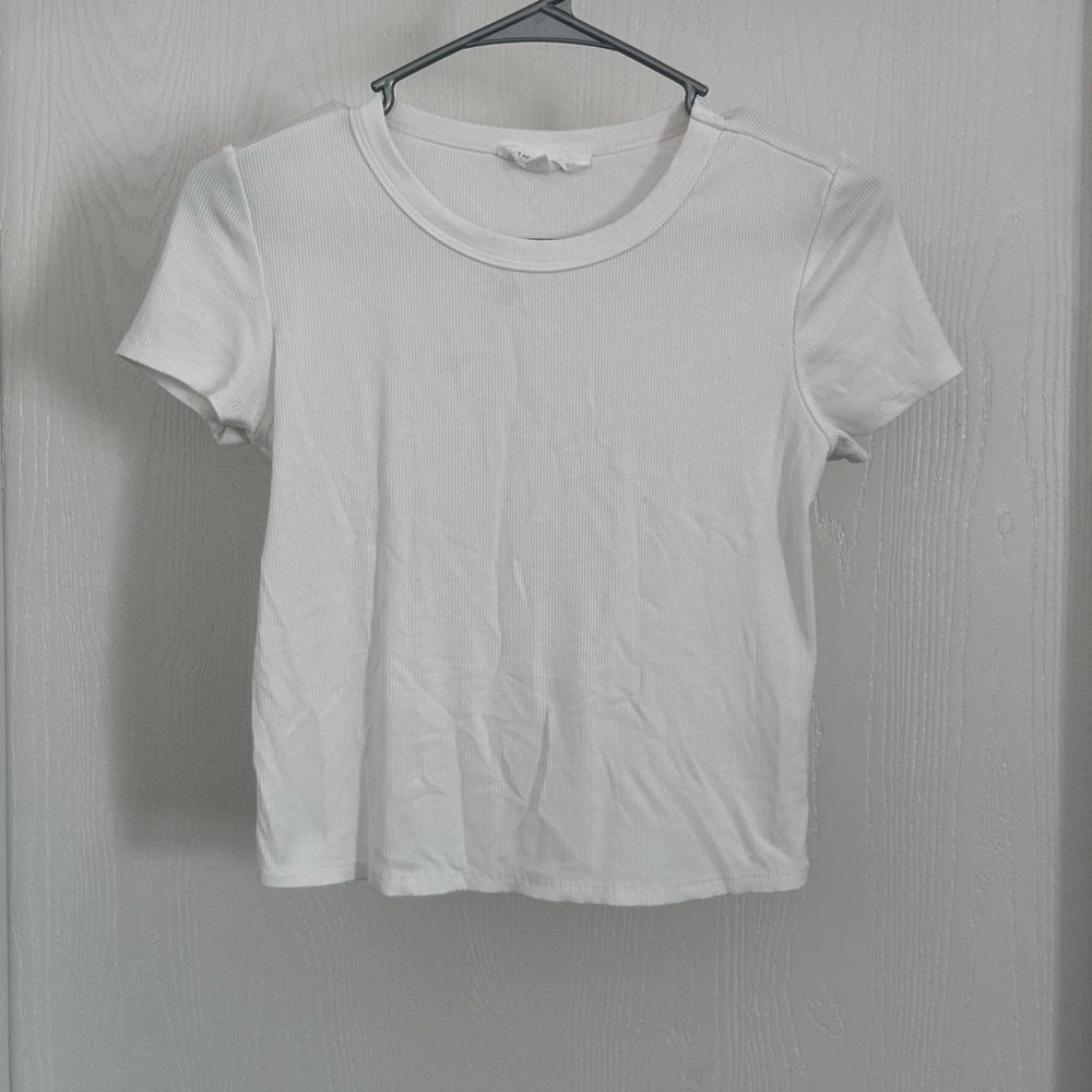 Gypsy & Jade | White Short Sleeve Women's Tee | Size Small